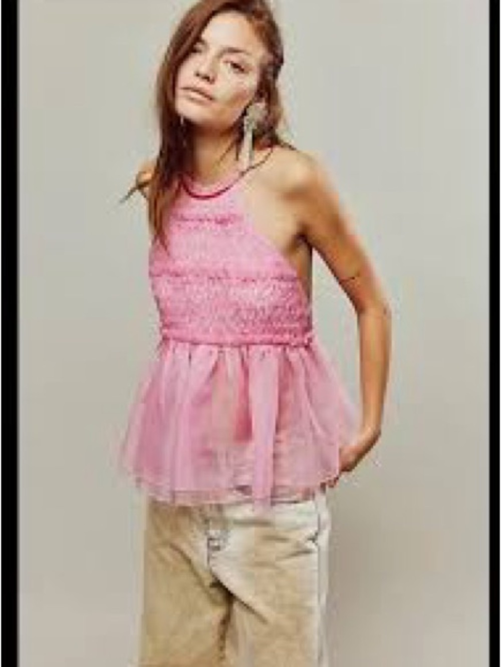 Free People Cupcake Cutie Halter Top - Like New